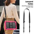 thumbnail image 7 of XYX for Lenovo Tab 10.1 2025 TB-311XU/K10C TB-311FU Case 10.1 inch, 3in1 Heavy Duty Shockproof Tablet Case with Stand, Shoulder Strap, Rose, 7 of 7