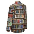 thumbnail image 5 of Library Bookshelf Long Sleeve Blouse Woman Streetwear Casual Shirts Summer Oversize Woman Streetwear Clothing Birthday Present, 5 of 7