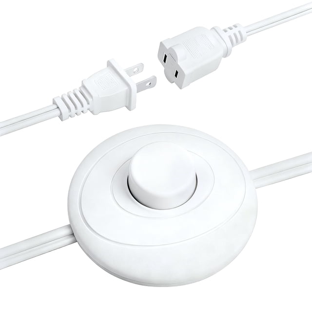 Cable de Extensión con Interruptor de Pie UMITIU 1.8 metros con Enchufe Polarizado