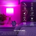 Merkury Smart WiFi 60W Color Tunable Bulb, 4 Pack 800 Lumens A19 E26