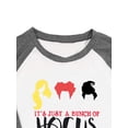 thumbnail image 3 of XCHQRTI Women Graphic Hocus Pocus Shirt Long Sleeve Funny Letter Tee, 3 of 4