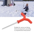 thumbnail image 3 of Ice Fishing Peg, Stable Support Ice Peg Drill ABS Iron  for Tent, 3 of 7