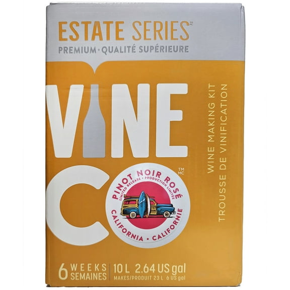 VineCo Estate Series Pinot Noir Rose (Limited Release) Wine Making Ingredient Kit