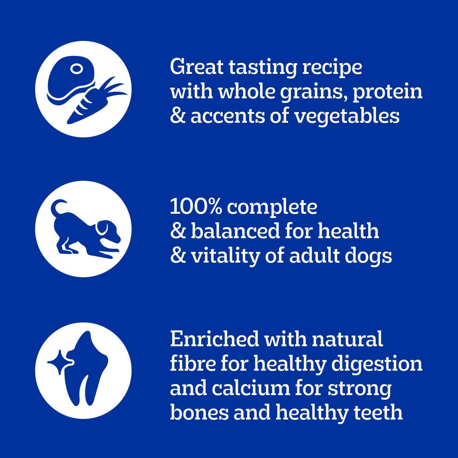 PEDIGREE VITALITY+ Dry Food For Adult Dogs – Roasted Chicken & Vegetable Flavour - Supports Strong Bones and Healthy Teeth – With Calcium, 8kg-20kg