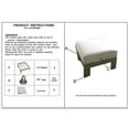 thumbnail image 4 of Patio Indoor Outdoor Aluminum Ottoman Footstool with Cushion, Powdered Pewter, 4 of 4