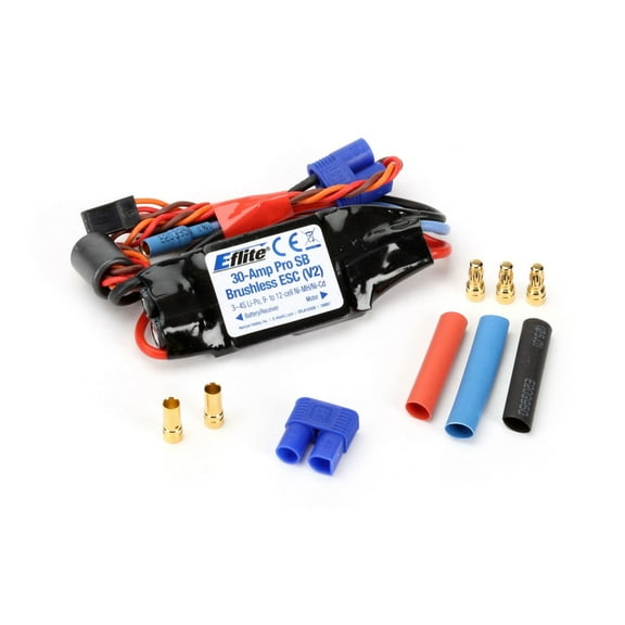 E-flite 30-Amp Pro Switch-Mode BEC Brushless ESC V2 EFLA1030B Speed Controls Aircraft