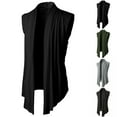 thumbnail image 4 of Stylish Men Cardigan Sleeveless Breathable Pleated Coat Jacket For Daily Wear, 4 of 9