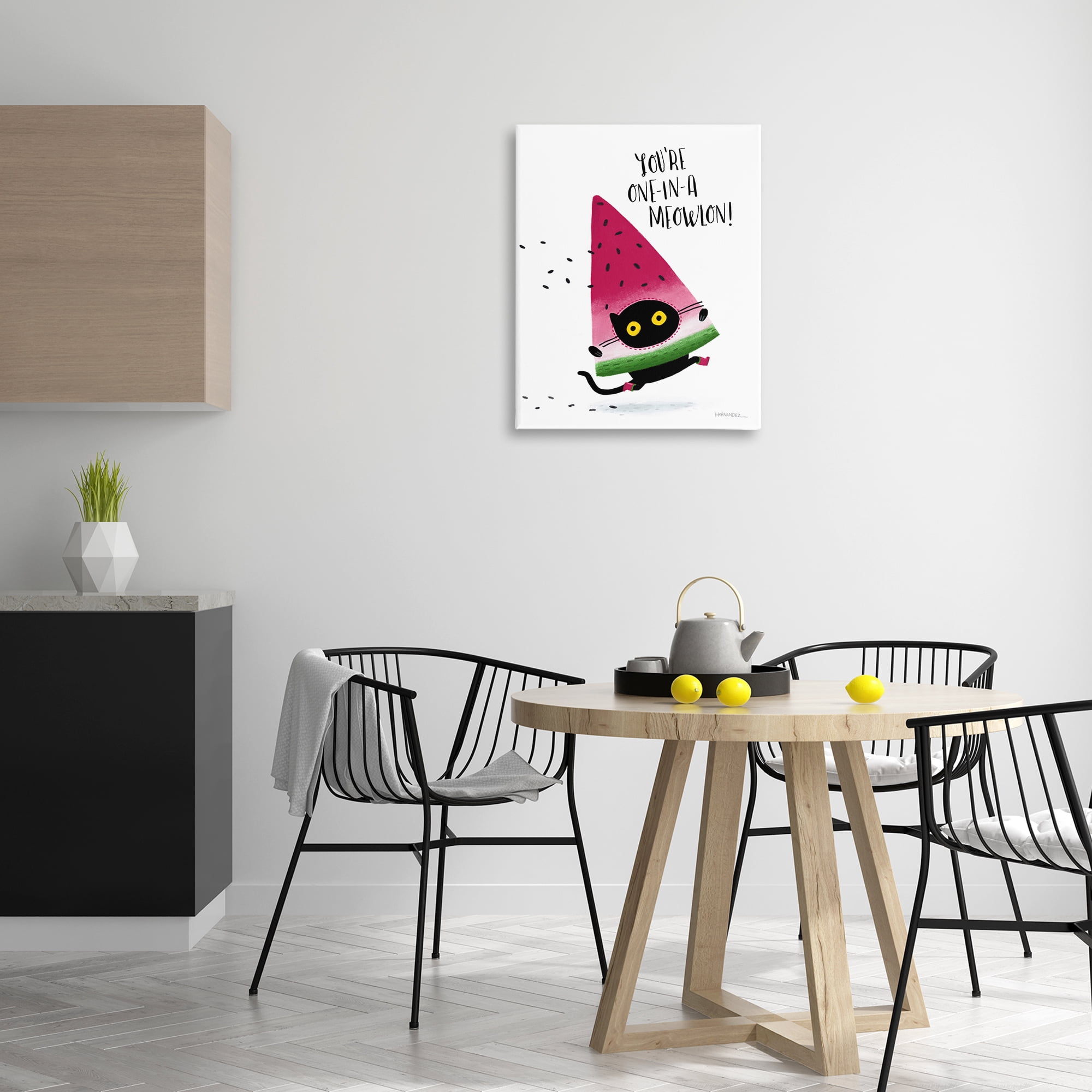 Stupell Industries One In A Meowlon Pun Animals Painting Wrapped Canvas Art Print Wall Art, 24 x 30