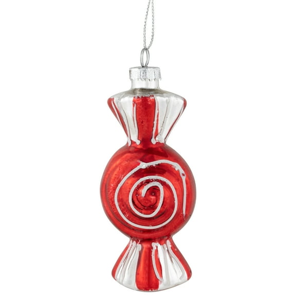 Northlight 4" Peppermint Candy Glass Christmas Ornament