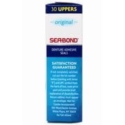 Sea-Bond Secure Denture Adhesive Seals, Original Uppers, Zinc-Free, All-Day-Hold, Mess-Free, 30 Count - 8 Pack