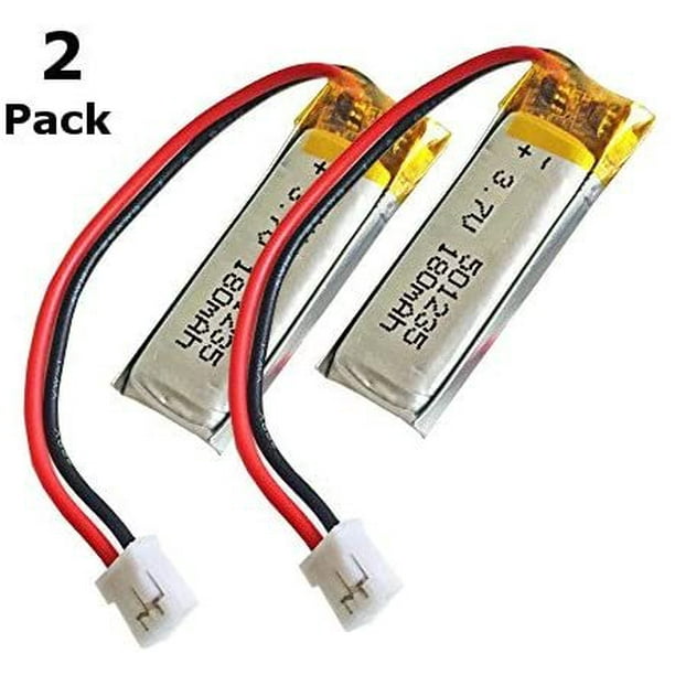 Spare Battery for Top Race RC Airplane TRC285 and TRC285G Pack of 2
