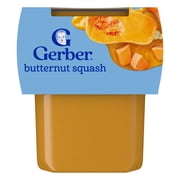 Gerber 2nd Foods Natural for Baby Baby Food, Butternut Squash, 4 oz Tubs (16 Pack)