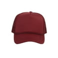 thumbnail image 2 of Top Headwear Men's Blank Rope Trucker Foam Mesh Plain Hats, 2PC Wine, 2 of 4