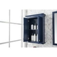 thumbnail image 4 of Home Bathroom Contemporary 24" Blue Toilet Topper Cabinet 2 Doors with 1 Inner Shelf, 4 of 7