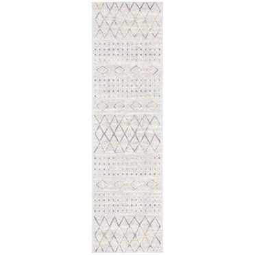 SAFAVIEH Lagoon Rosalind Diamond Area Rug, Grey/Gold, 8' x 10'