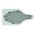 thumbnail image 2 of Mandala Cutting Board, Pattern of Lace Like Macro Round Tribal Motif with Mix Paisley Leaf Elements Image, Tempered Glass Cutting and Serving Board, Wine Bottle Shape, Black White, by Ambesonne, 2 of 5