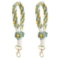 thumbnail image 1 of 2pcs Retro pastoral style small Daisy wrist strap Keychain Handmade DIY, 1 of 5