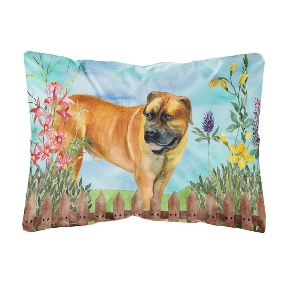 Boerboel Mastiff Spring Canvas Fabric Decorative Pillow