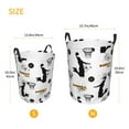thumbnail image 5 of PAYOHTO Foldable Laundry Room Hamper Bucket Waterproof Bathroom Basket for College Student Living Room Storage Pillows Blankets Basketball Players on White Background, 5 of 8