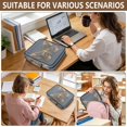 thumbnail image 7 of Haosy Accordion File Organizer Zipper Binder 500 Sheet 6-Tab Expanding File Folder Multi-Pocket 1.2 Inch 3 Ring Luxury Butterfly, 7 of 7