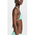 thumbnail image 3 of PQ Swim Women's Isla Triangle Bikini Top - Back Tie Closure, Removable Padding, Women's Swimsuit Top (Seafoam, Large), 3 of 5