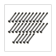 thumbnail image 1 of 25Pcs 6 -32x30mm Lengthened RoundHead Mount Screw for PC Case Video Card Cooler Radiator Water Cooling Fan DIY Computer, 1 of 7