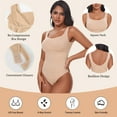 thumbnail image 2 of ANYFIT WEAR Backless Square Neck Bodysuit Shapewear for Women Full Body Shaper Tummy Control Butt Lifting Seamless Slimming Tank Top, 2 of 7