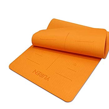 TPE Yoga Mat 10mm Thick Extra Wide 72X31 Non-Slip Pilates Hatha Comfortable Beginner Eco Mandala Carved Yoga mat for Home (The Best Yoga Mat For Beginners)
