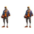 thumbnail image 2 of Bearachild Adornos únicos de Halloween Figuras de esqueleto geniales para aumentar el espacio Baloncesto de acrílico moderno y de moda baloncesto 2Conjunto, 2 of 6