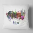 thumbnail image 2 of Designart Tokyo Skyline - Cityscape Throw Pillow - 18x18, 2 of 5