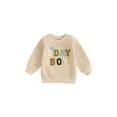 thumbnail image 2 of Aojekbee Little Boy Birthday Sweatshirt Casual Letter Heart Embroidery Crew Neck Long Sleeve Pullover Tops for Fall, 2 of 10