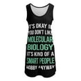 thumbnail image 3 of Smart People Hobby Molecular Biology Sleeveless U-Neck Fake Two Piece Dress women's summer clothing cute dress, 3 of 7