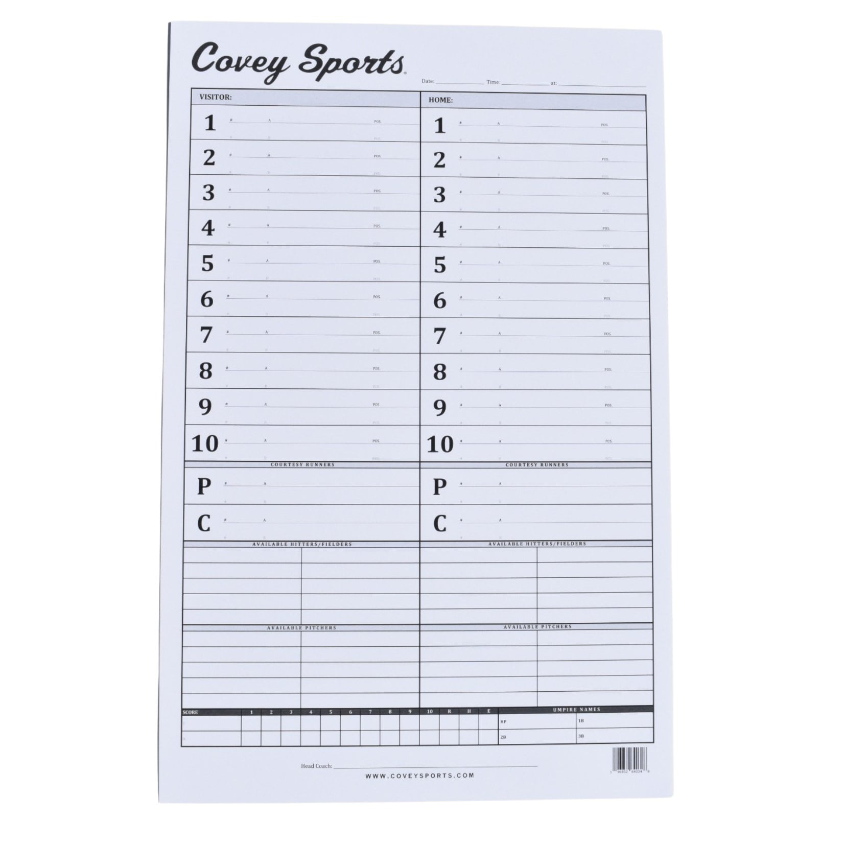 covey-baseball-softball-dugout-lineup-card-charts-17x11-pack-of-50