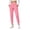 Pink, variant on Risckoth Women's Jogger Leggings High Waist Front Pockets Cuffed Ankle Slim Fit Yoga Pants S-2XL