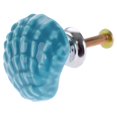 thumbnail image 5 of Joyindecor Tiradores de cerámica para cajones náuticos, con diseño de conchas marinas, para cocina, aparador, armario, pomos con temática de playa/océano, pomos costeros, paquete de 6 (azul), 5 of 5