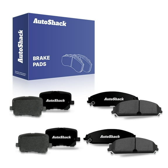 AutoShack Front & Rear Ceramic Brake Pad Set Replacement for 2014-2015 Dodge Charger 8-PC