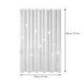 thumbnail image 3 of OEFNTAC EVA Shower Curtain Waterproof Bathroom Liner Weighted Hem 80x180cm No Drill Needed with Hooks Mold Resistant Machine Washable, 3 of 9
