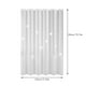 thumbnail image 3 of Cortina de ducha blanca L con peso en la parte inferior impermeable con agujeros libres con ganchos, 3 of 9