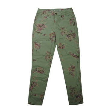 Seven7 Womens Size 4 Soft Stretch High Rise Ankle Skinny Jeans, Floral Field