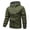 #01 Army Green 【Mix & Match: Stock Up on Your Favorite Colors】, variant on Men's Hooded Jacket Nylon Spandex | Waterproof Windbreaker Shell | Full Zip Stand Collar Outdoor Windproof & Quick Dry Rain Repellent Shell | Hiking Fishing Travel Camping Work |