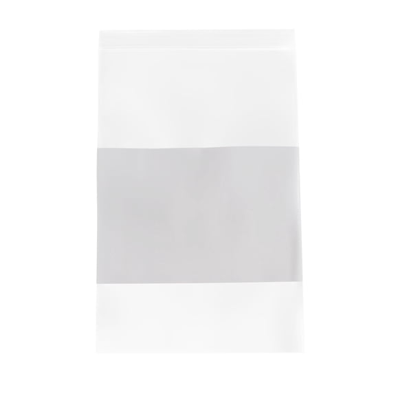 SSBM White Block Reclosable Bags 6" x 9" 4 Mil 4000 Pieces Storing Bags for Industrial and Hardware Packing