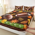 thumbnail image 3 of Castle Fairy 4-Piece King Sheet Set - Football Maple, 3 of 7