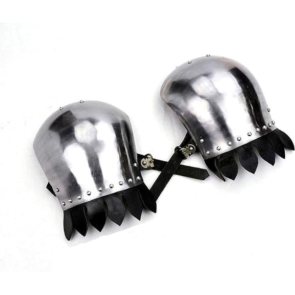 Medieval Pauldrons Steel Shoulder Armor Set