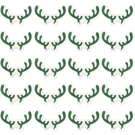 

20 Pieces Christmas Wine Glass Decorations Cup Cards Christmas Goblet Markers Table Decoration For Christmas Party Supplies 20Pcs Green Antlers Fangkenuo