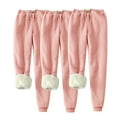 thumbnail image 2 of Wancir 3PC Women's Winter Warm Fleece Joggers Pants Sherpa Lined Athletic Active Sweatpants, 2 of 8