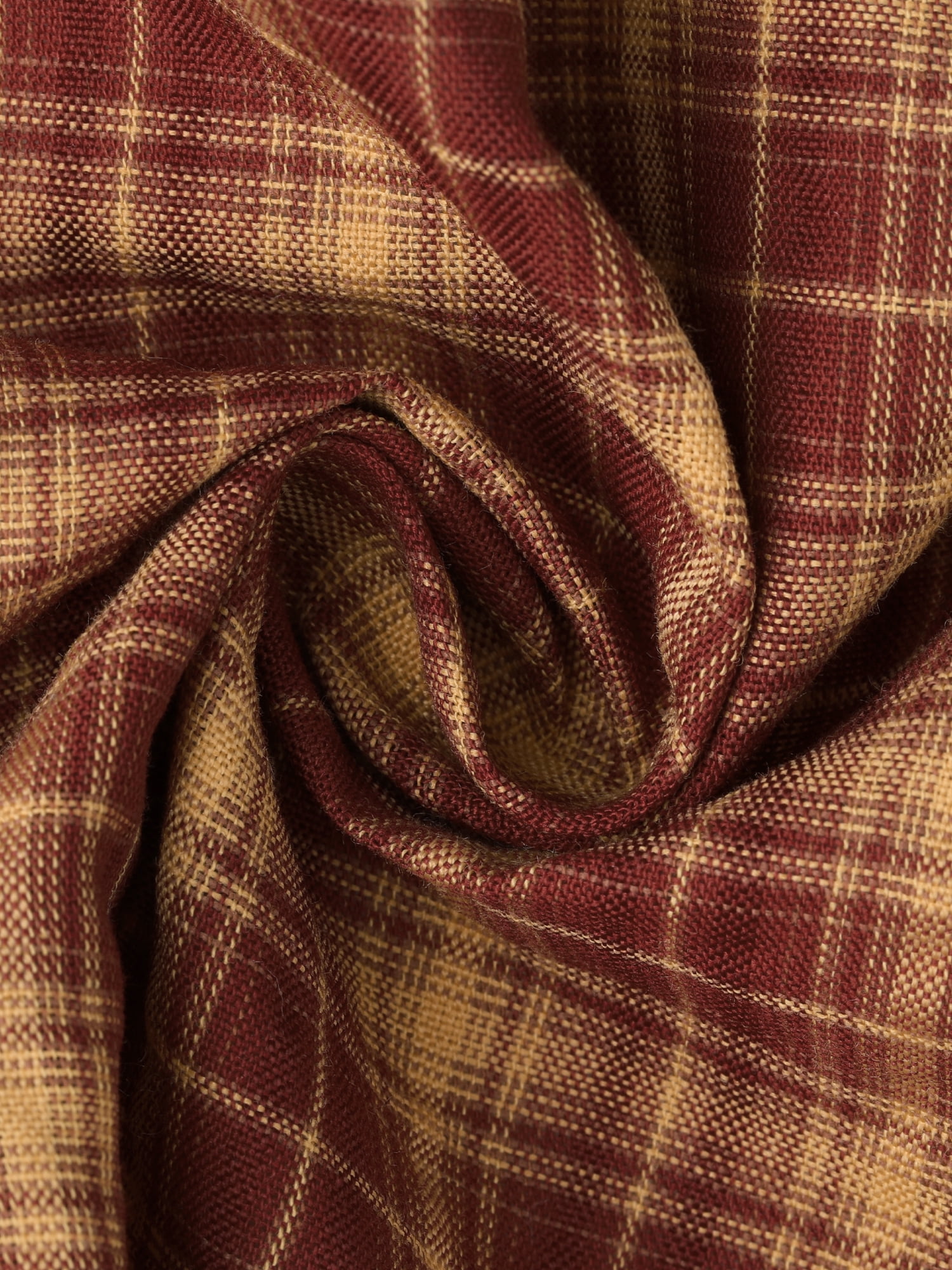DARING DIVA Women's Plaid Shirts Cotton Short Sleeve Button Down Shirt S Deep Red 2