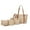 BM Beige, variant on by Mia K. Marimar Women's Tote Bag with Pouch and Wristlet, Signature 4 Piece Set - Beige