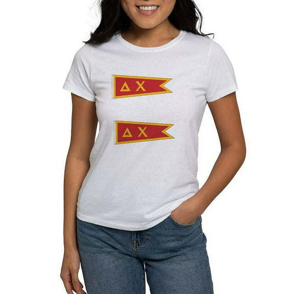 CafePress - Delta Chi Flag T Shirt - Women's Classic T-Shirt