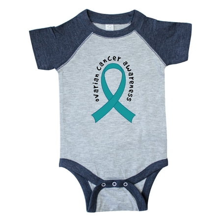 

Inktastic Ovarian Cancer Awareness Ribbon Gift Baby Boy or Baby Girl Bodysuit