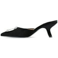 thumbnail image 3 of Journee Womens Rishie Slip On Kitten Heel Mule Evening Pumps, 3 of 10
